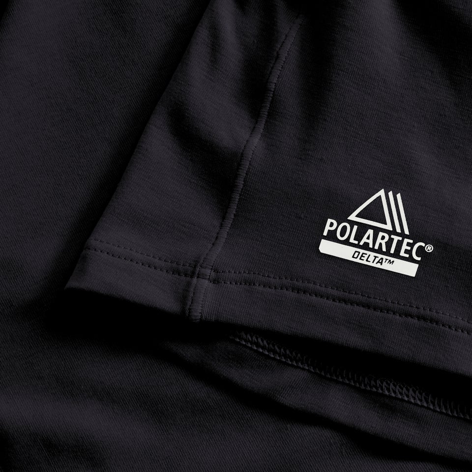 Men's Delta Long Sleeve Tech Tee - Black