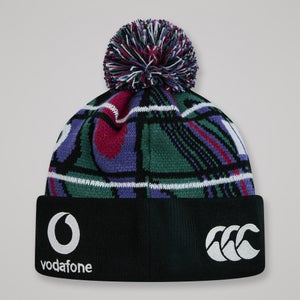 Adult Unisex Ireland Bobble Hat Black/Green