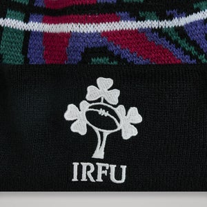 Adult Unisex Ireland Bobble Hat Black/Green