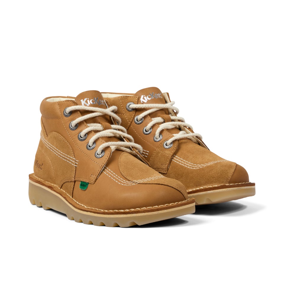 Adult Unisex Kick Hi Stitch Boots Tan