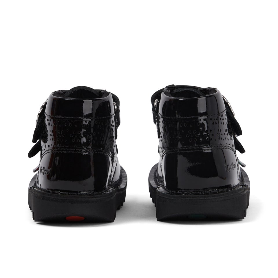 Infant Girls Kick Hi Meadow Patent Leather Boots Black