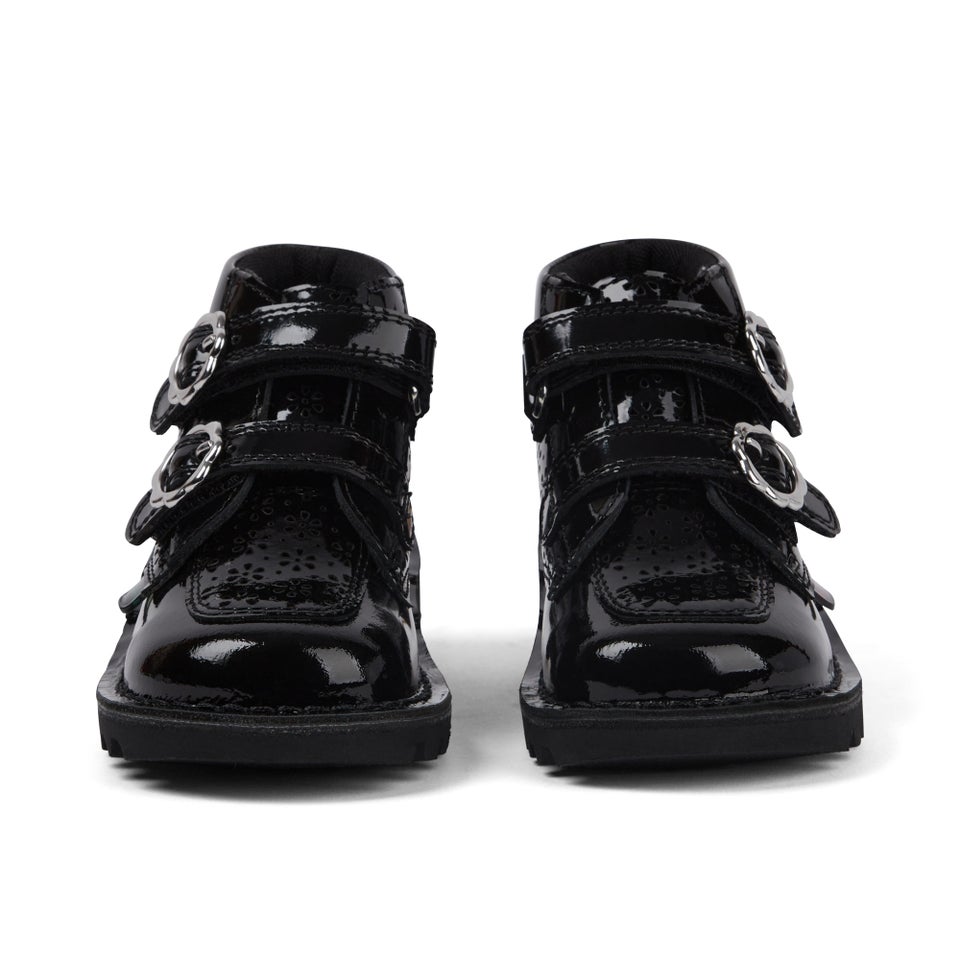Infant Girls Kick Hi Meadow Patent Leather Boots Black