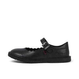 KICKERS ADLAR MJ SCALLOP LTHR JF BLK - 2.5.