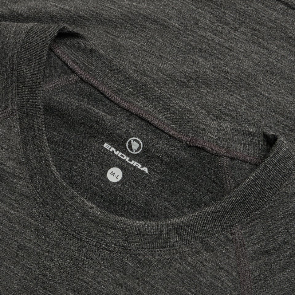 BaaBaa Pro S/S Base Layer für Herren - Schwarz