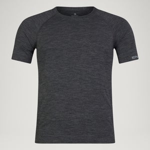 BaaBaa Pro S/S Base Layer für Herren - Schwarz