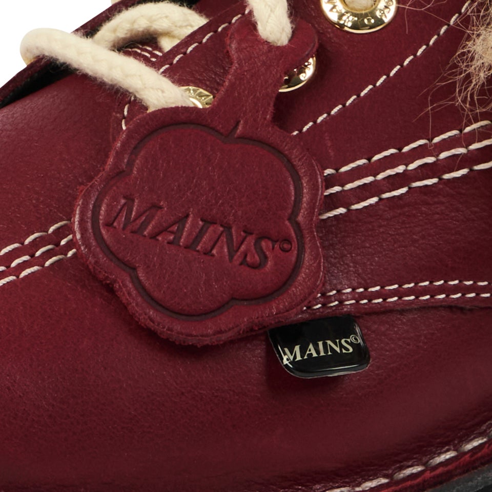 Adult Unisex Kick Mule Fur Mains Red