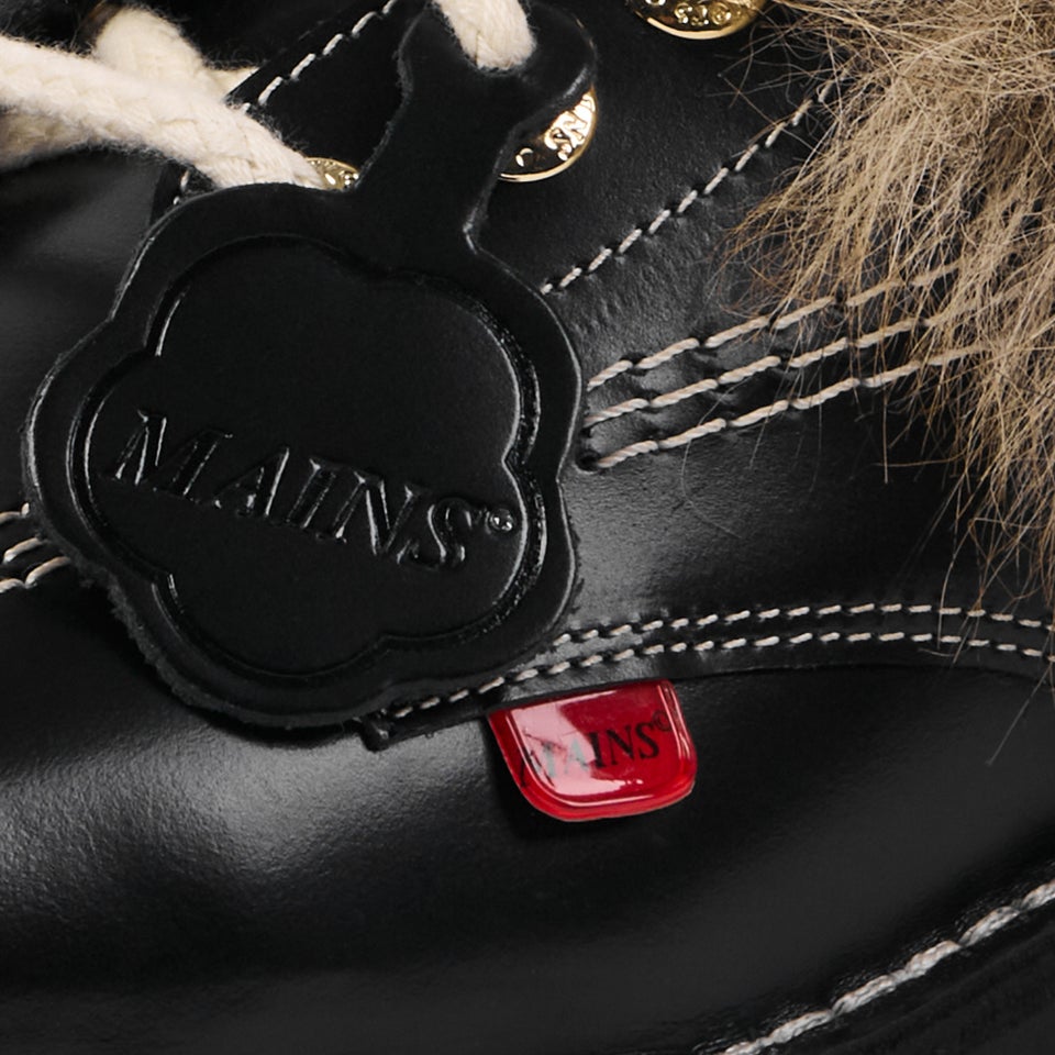 Adult Unisex Kick Mule Fur Mains Black