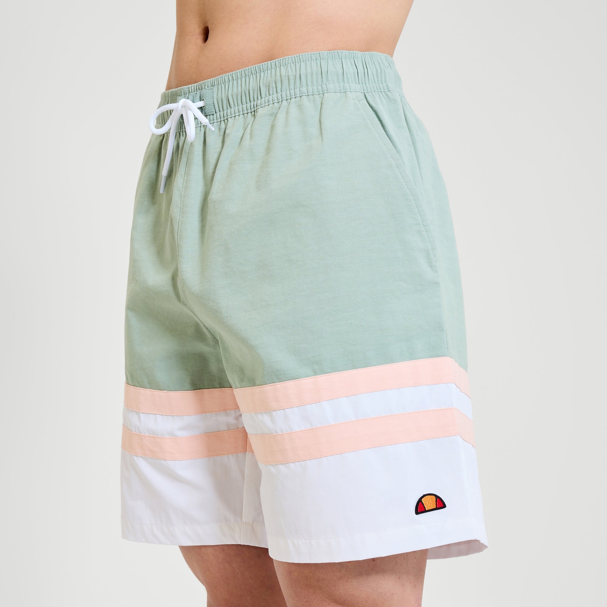 Men's Metuli Swim Short Green/Off White | ellesse UK