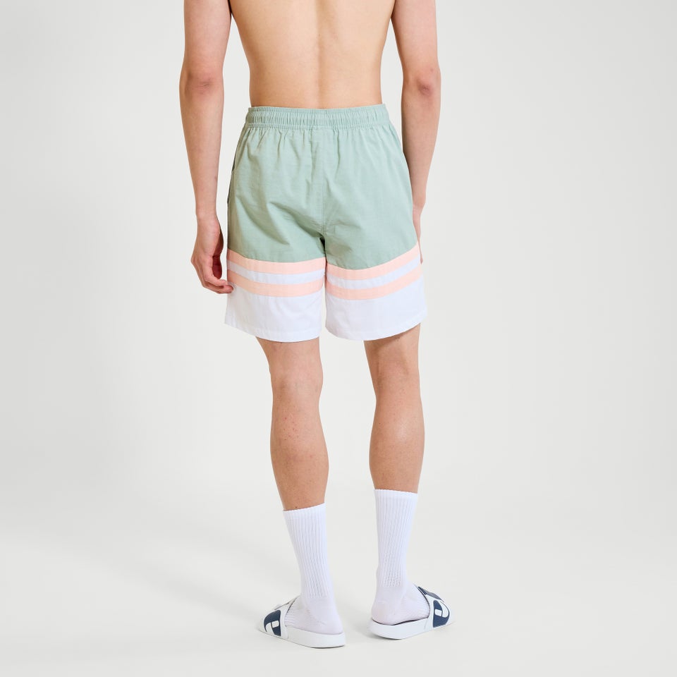 Men's Metuli Swim Short Green/Off White