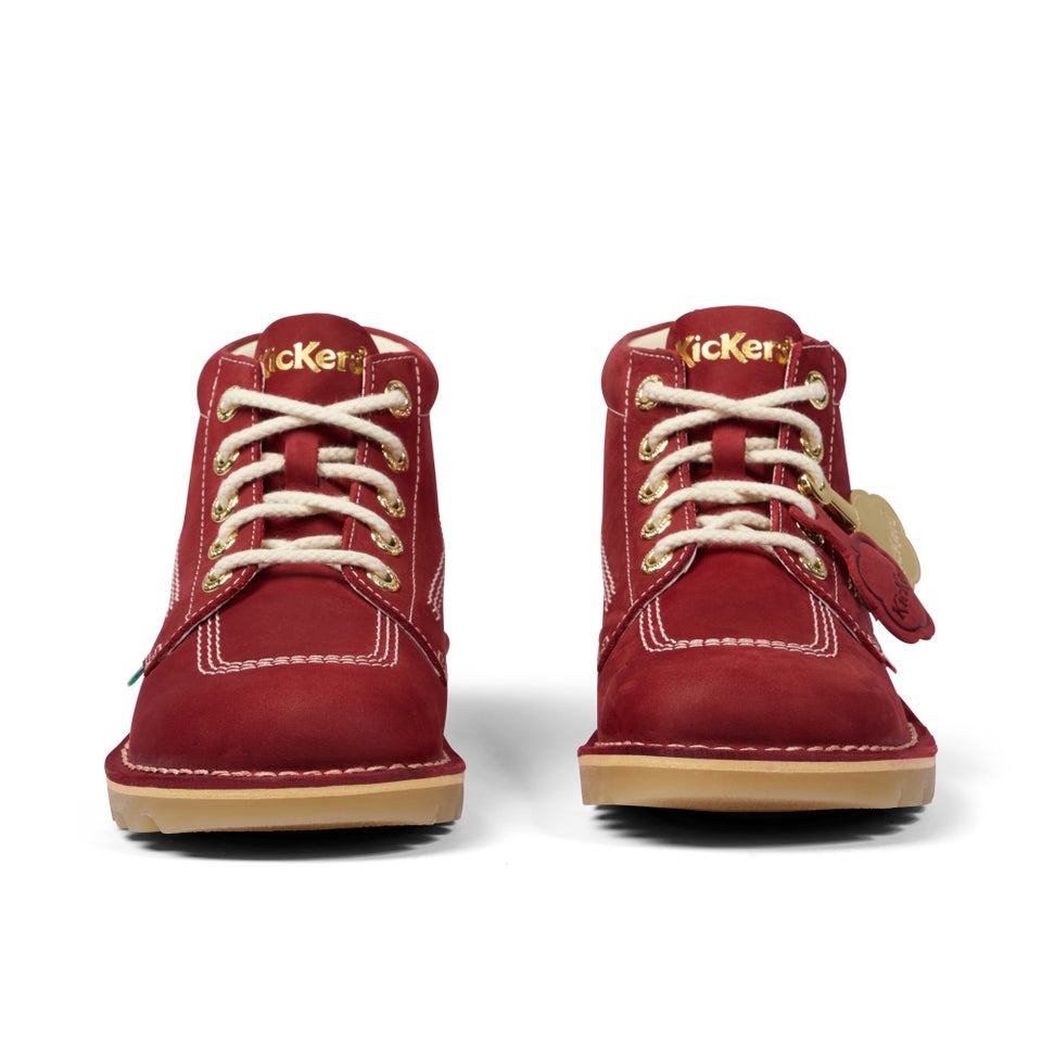 Adult Unisex Kick Hi Goldie Boots Red