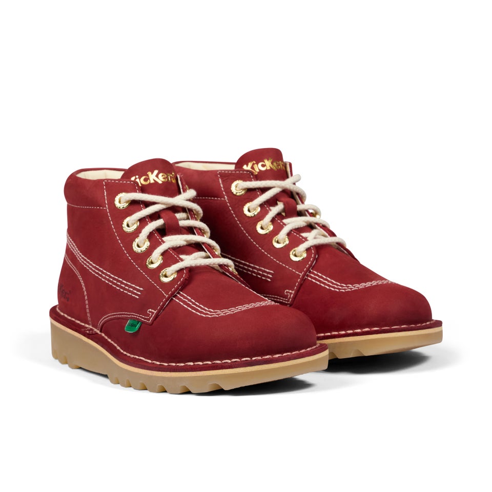 Adult Unisex Kick Hi Goldie Boots Red