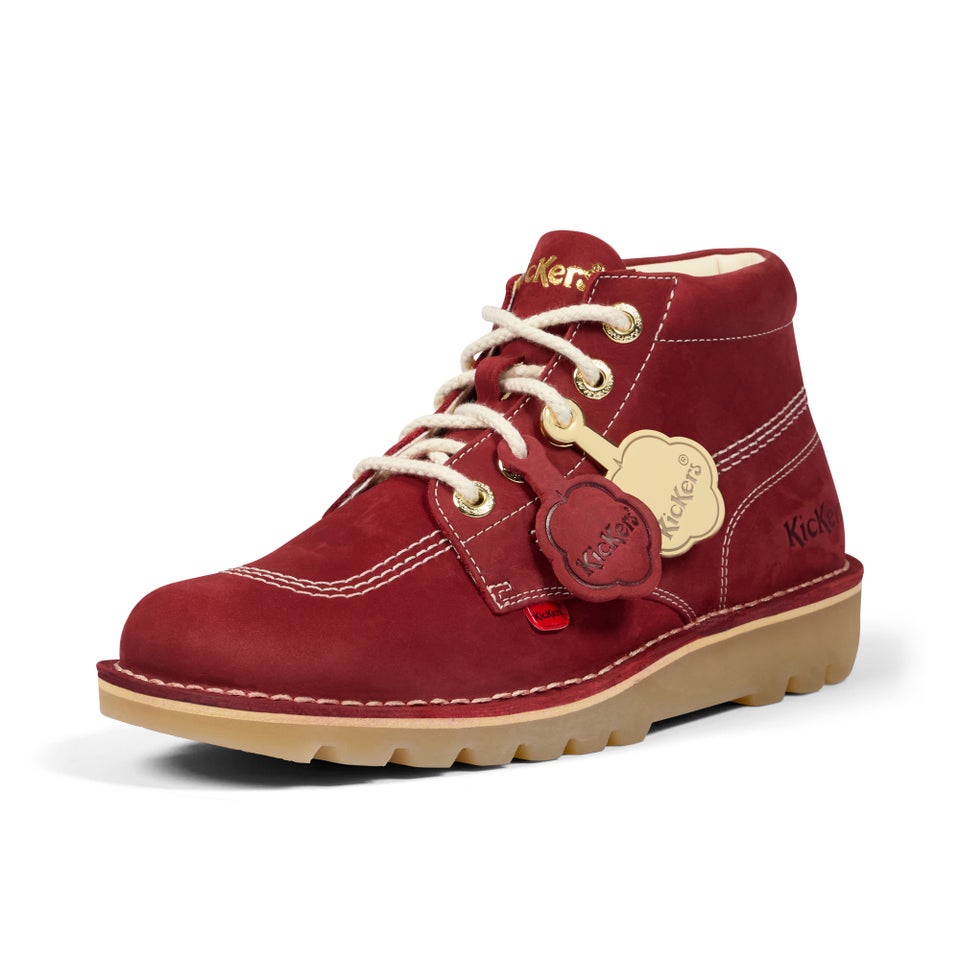Adult Unisex Kick Hi Goldie Boots Red