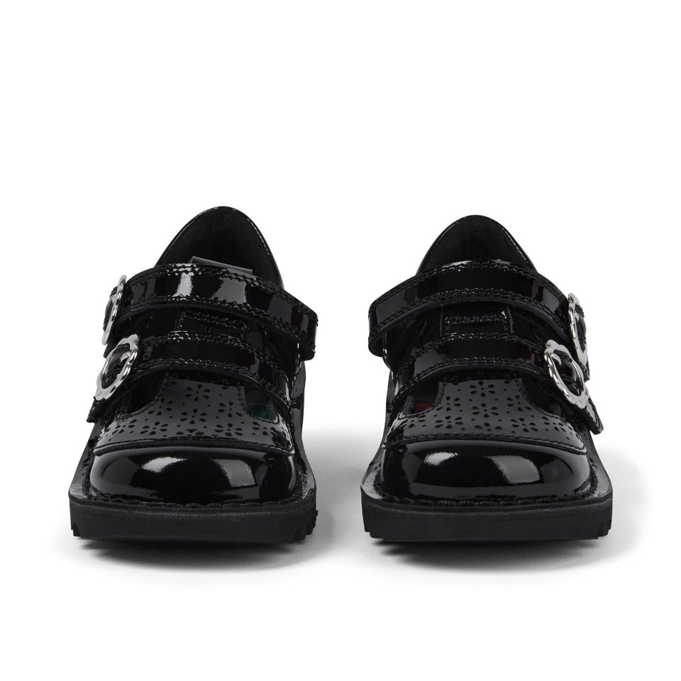 Infant Girls Kick T-Bar Meadow Patent Leather Black