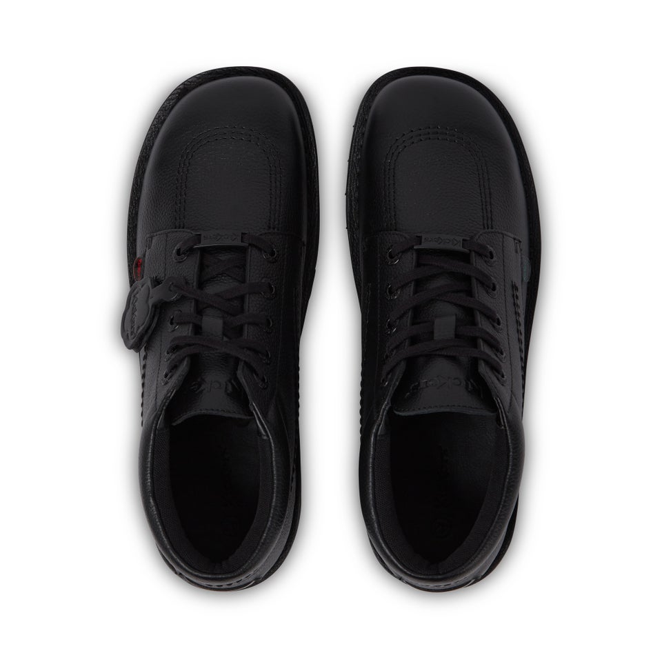 Adult Mens Kick Hi Tab Leather Boots Black