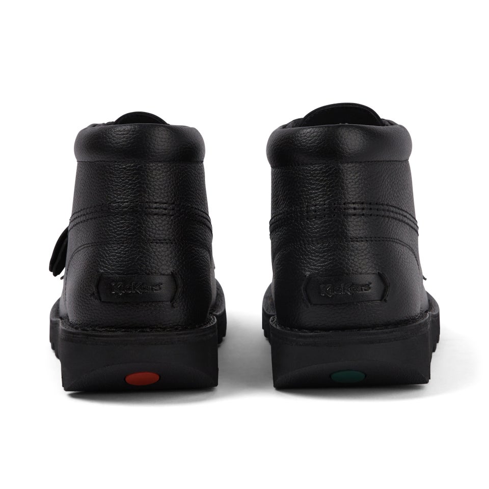 Adult Mens Kick Hi Tab Leather Boots Black