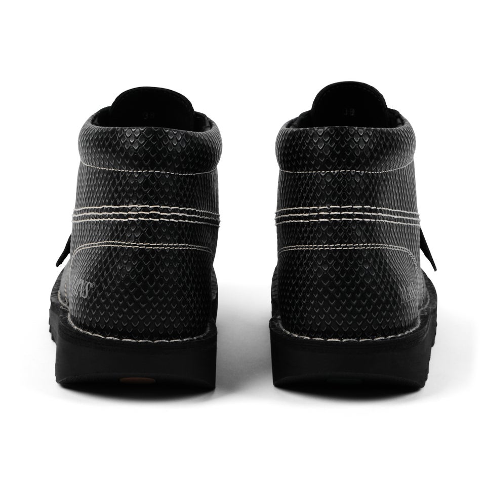 Adult Unisex Kick Hi Grain Leather Mains Grey