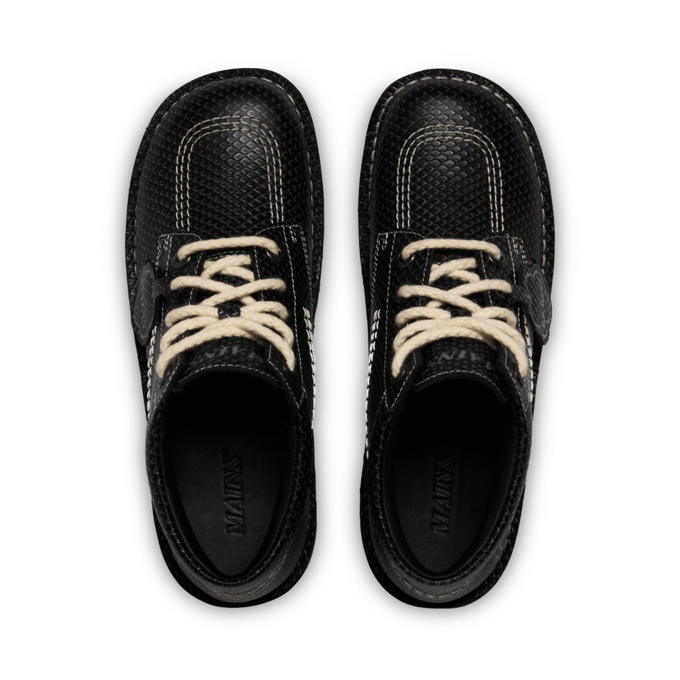 Adult Unisex Kick Hi Grain Leather Mains Grey