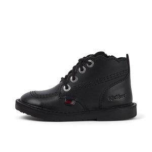 Infant Girls Adlar Hi Scallop Leather Boots Black