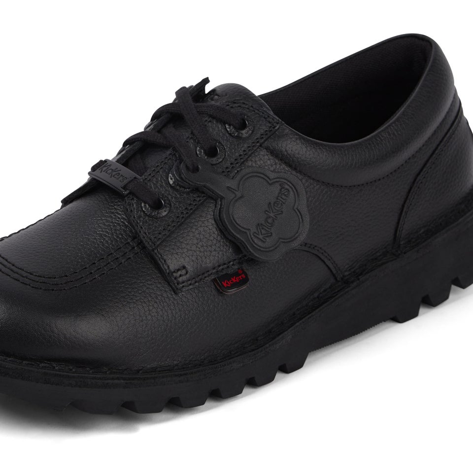 Adult Mens Kick Lo Tab Leather Shoes Black