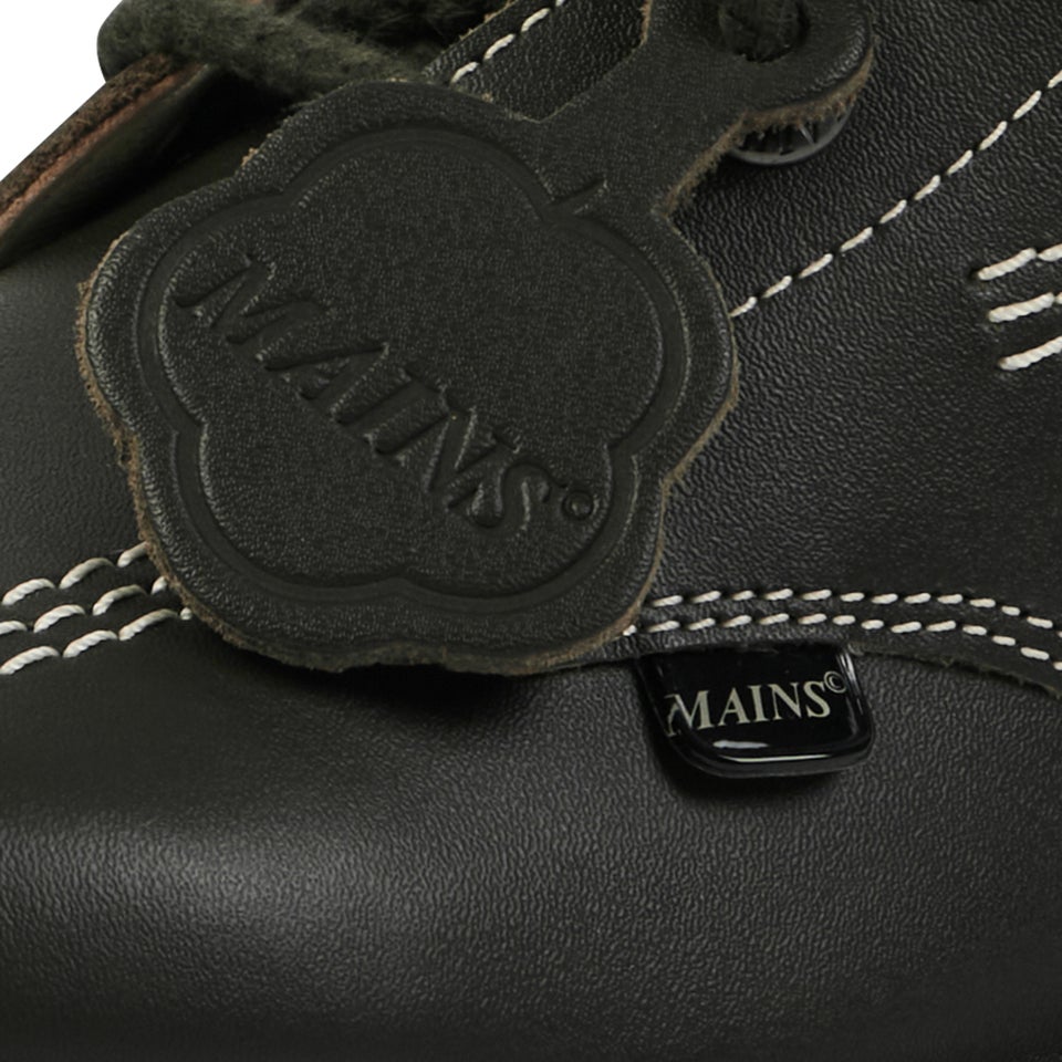 Adult Unisex Kick Hi Grain Leather Mains Dark Green