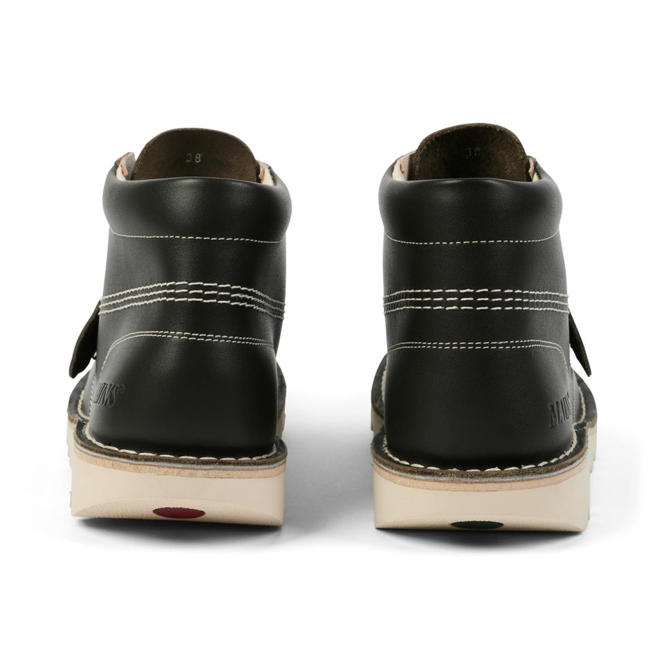 Adult Unisex Kick Hi Grain Leather Mains Dark Green