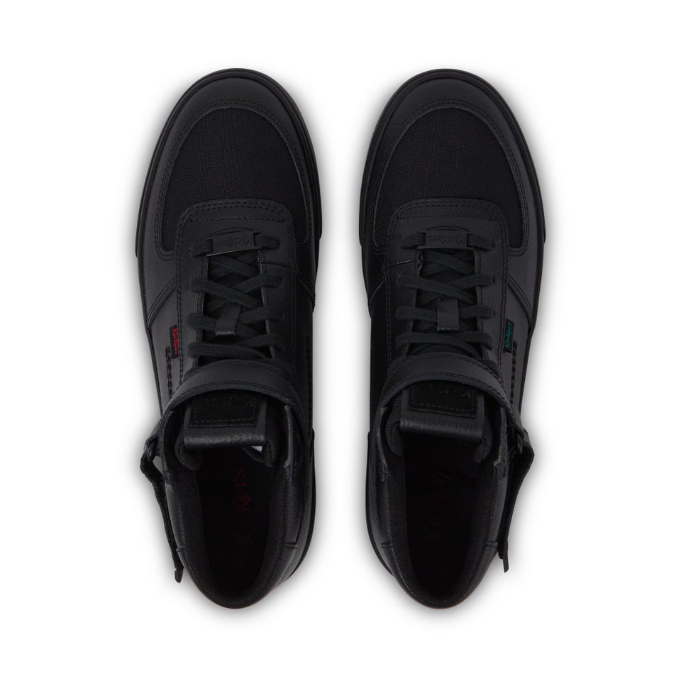 Adult Mens Tovni Hi Mix Mesh Text Boots Black