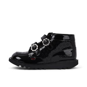 KICKERS KICK HI MEADOW PATL JF BLK - 12.5.