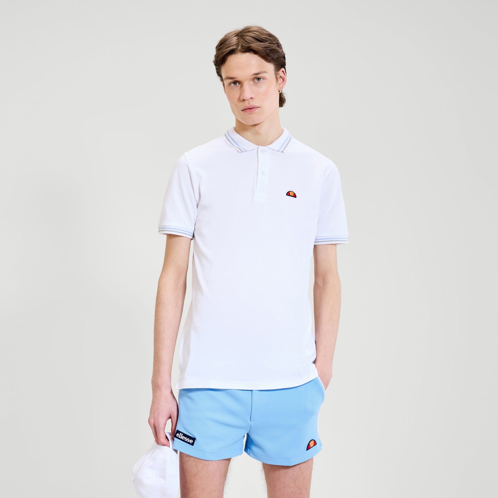Men's Rooks Polo Shirt White | ellesse UK