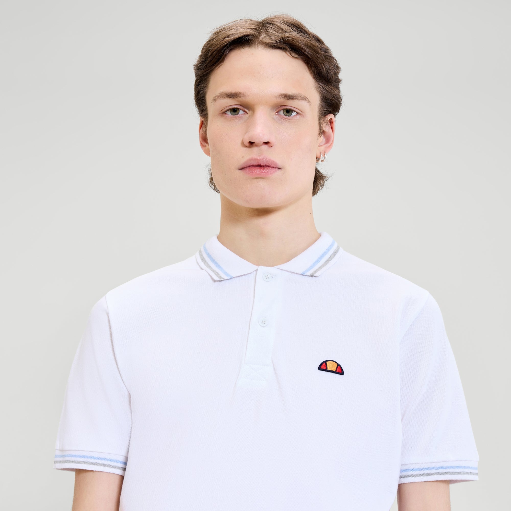 Men's Rooks Polo Shirt White | ellesse UK