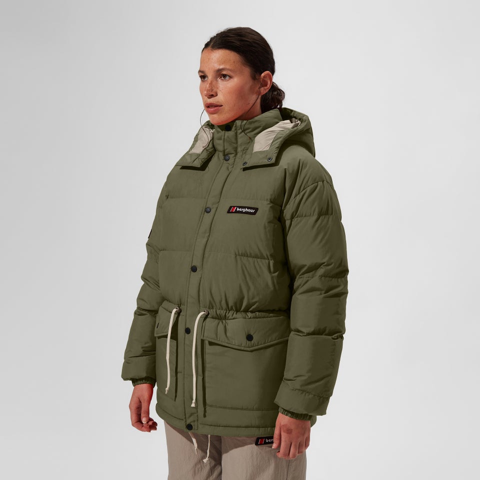 Unisex Lumley Down Jacket - Green/Grey