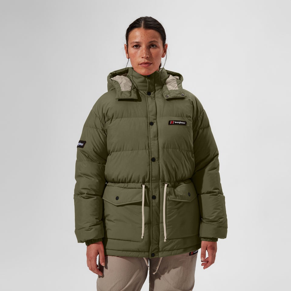 Unisex Lumley Down Jacket - Green/Grey