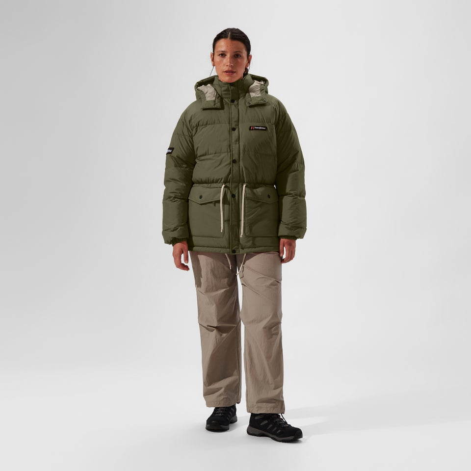 Unisex Lumley Down Jacket - Green/Grey
