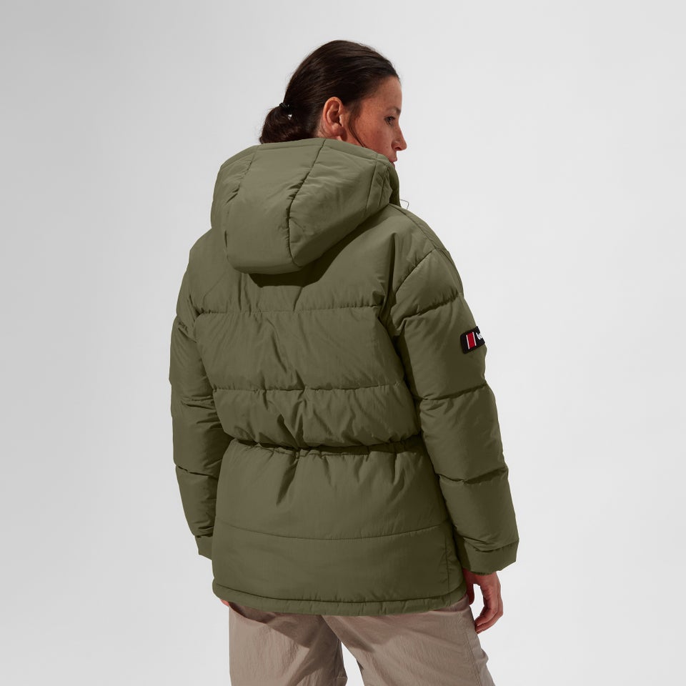 Unisex Lumley Down Jacket - Green/Grey