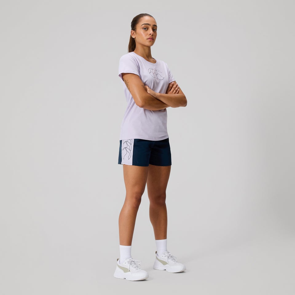 WOMENS FUNDAMENTALS PANEL TACTIC SHORT NAVY