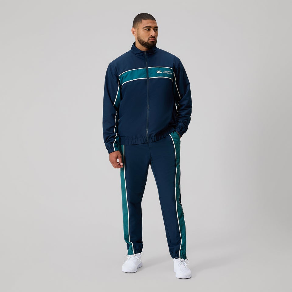 MENS LIFESTYLE PANELLED TRACKPANT NAVY
