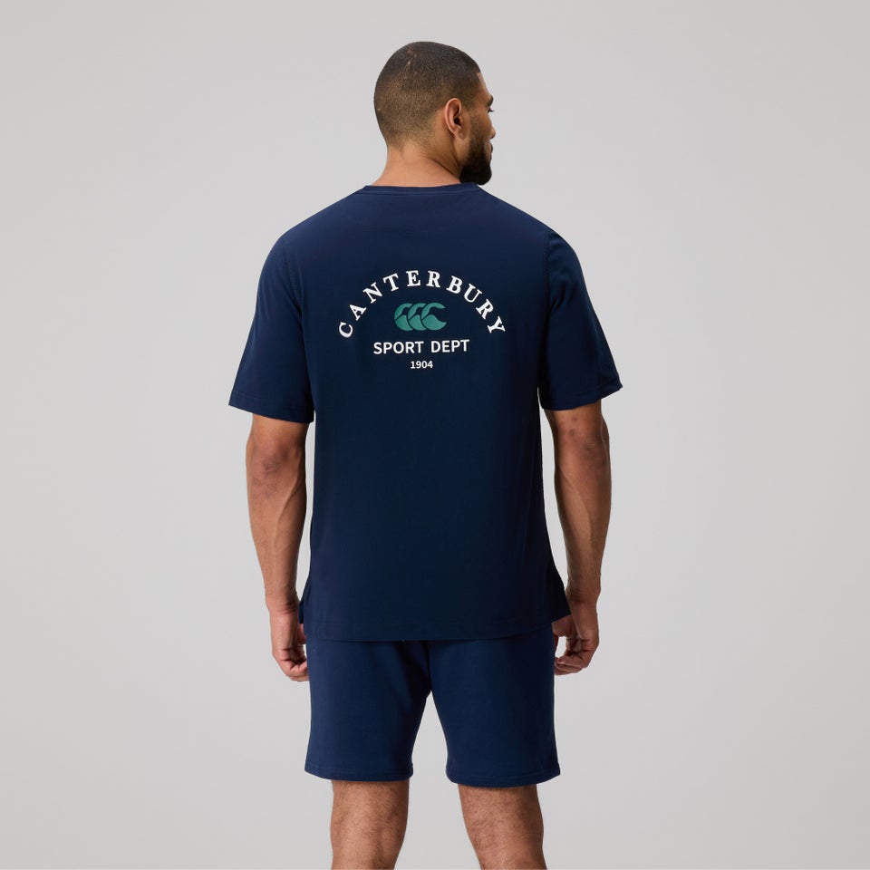 MENS SPORT DEPT. LOGO T-SHIRT NAVY