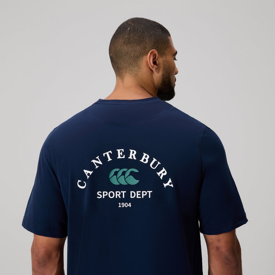 MENS SPORT DEPT. LOGO T-SHIRT NAVY