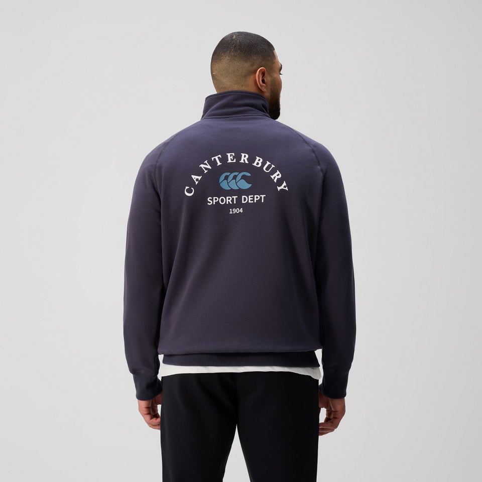 MENS SPORT DEPT. QUARTER-ZIP SWEATER INDIA INK