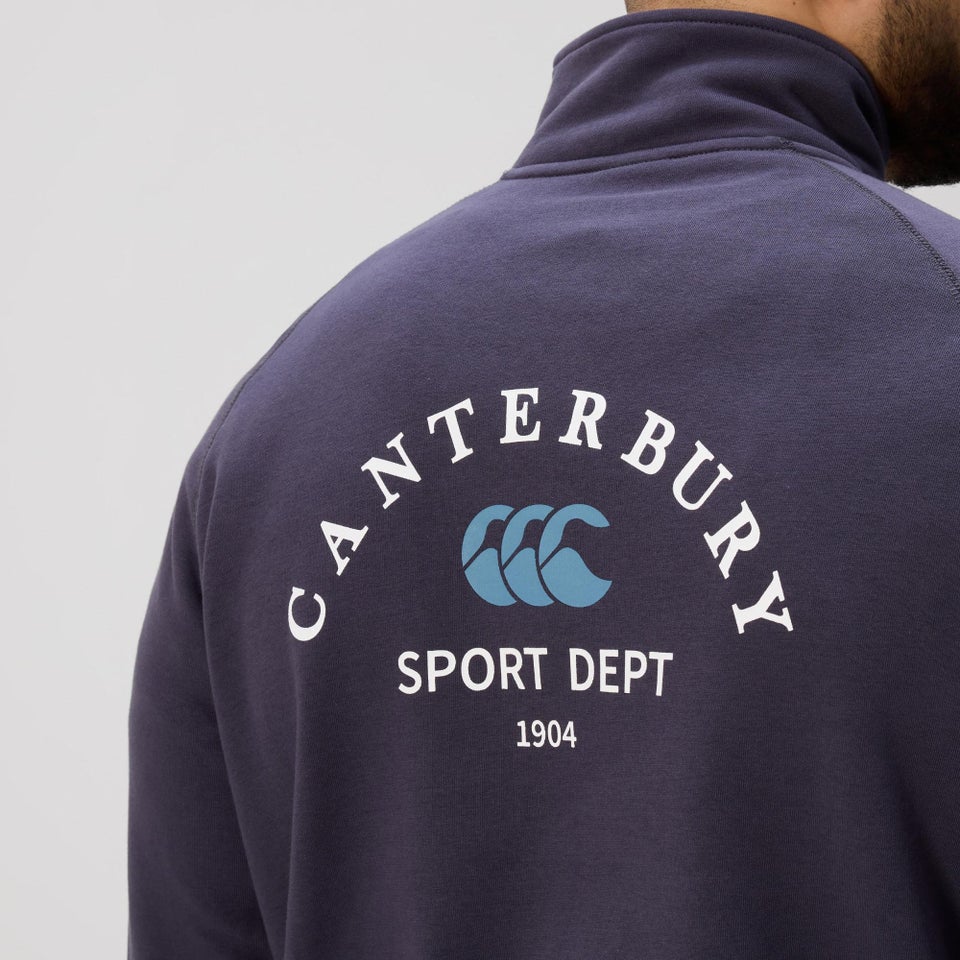 MENS SPORT DEPT. QUARTER-ZIP SWEATER INDIA INK