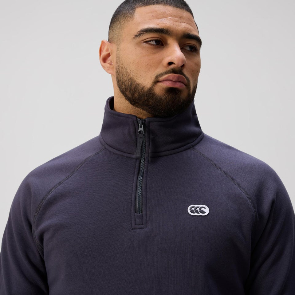 MENS SPORT DEPT. QUARTER-ZIP SWEATER INDIA INK