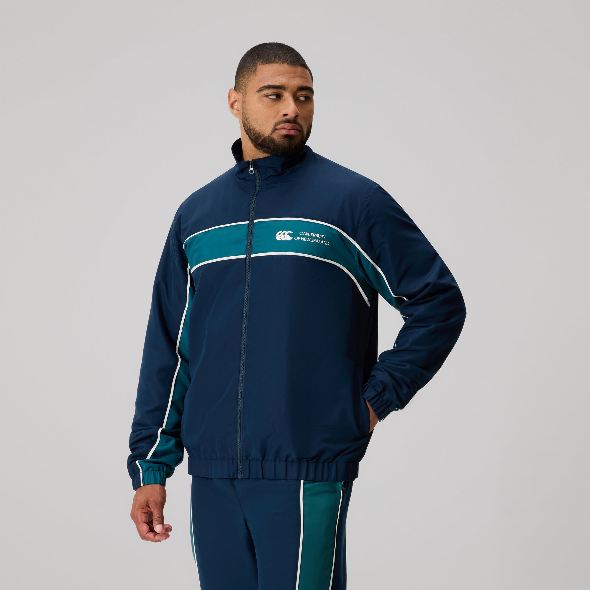 MENS LEGACY FULL-ZIP JACKET NAVY | Canterbury of New Zealand