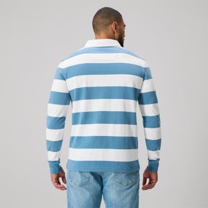 MENS FUNDAMENTALS STRIPE RUGBY BLUE