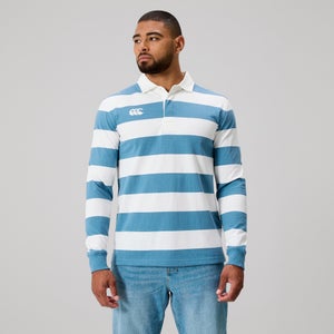 MENS FUNDAMENTALS STRIPE RUGBY BLUE