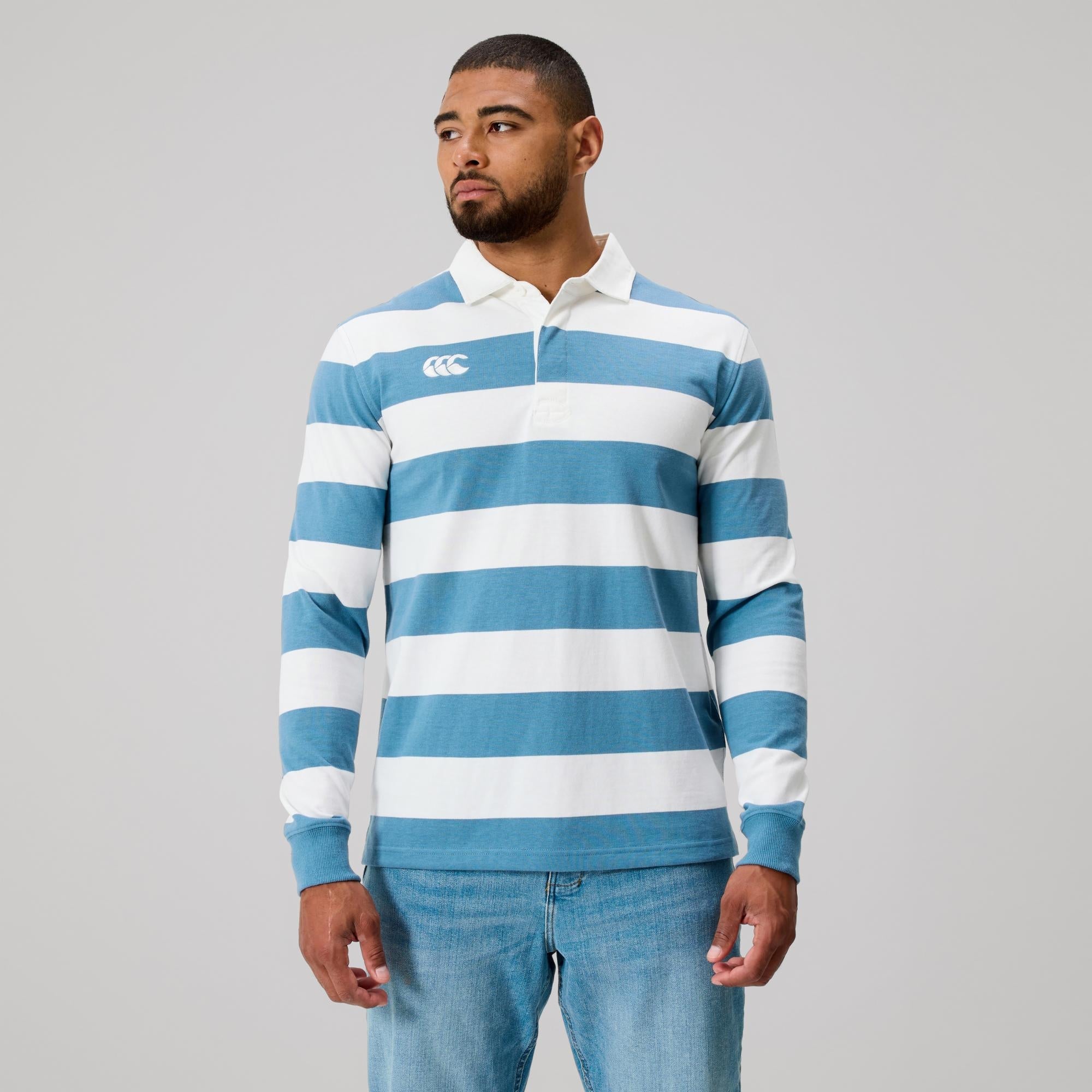 MENS FUNDAMENTALS STRIPE RUGBY BLUE | Canterbury Australia