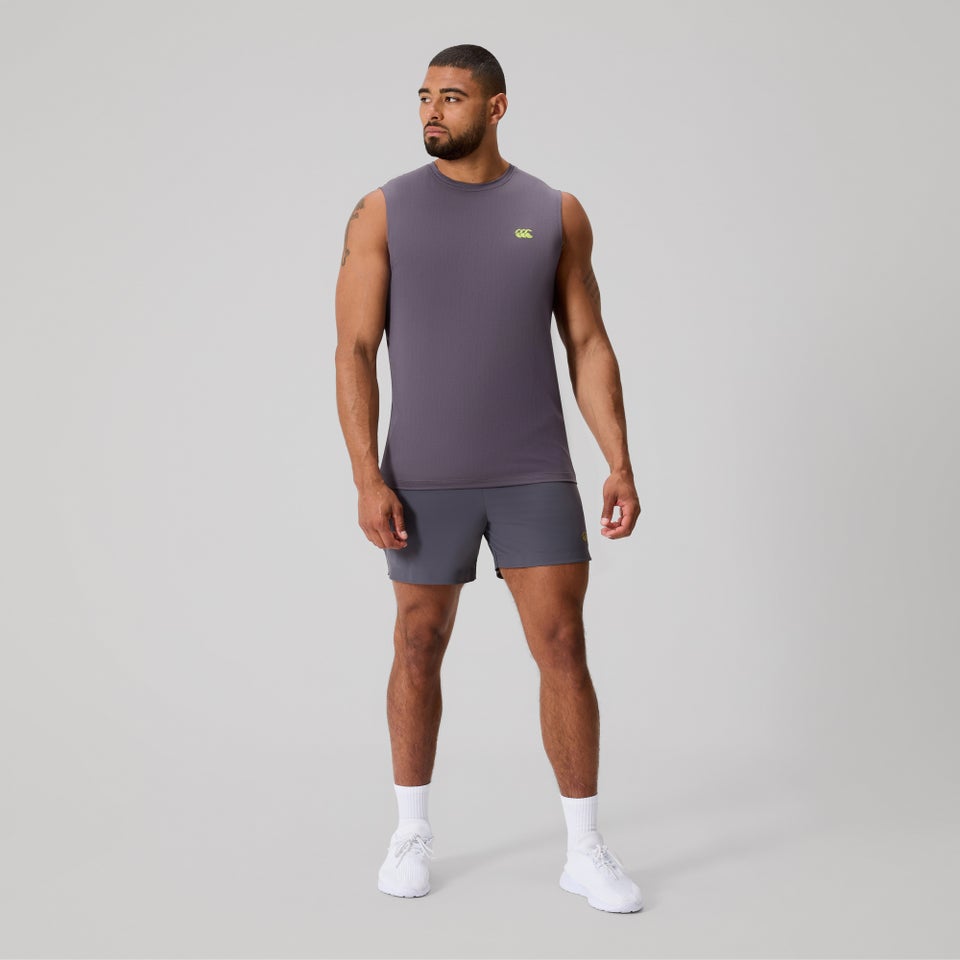 MENS TEMPO+ TRAINING TANK BLACKENED PEARL