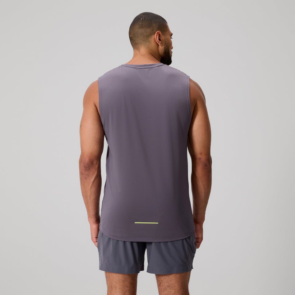 MENS TEMPO+ TRAINING TANK BLACKENED PEARL