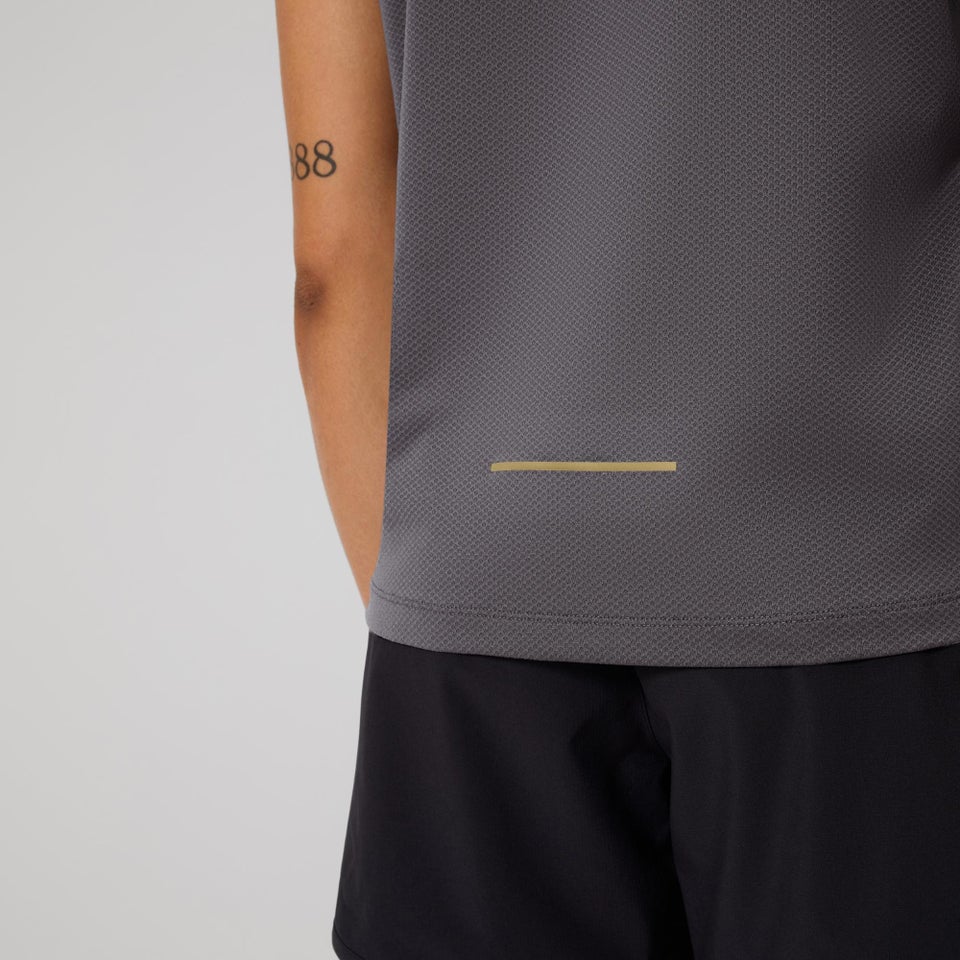 WOMENS TEMPO+ TRAINING TANK BLACKENED PEARL