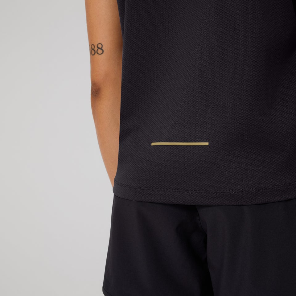 WOMENS TEMPO+ TRAINING TANK BLACKENED PEARL