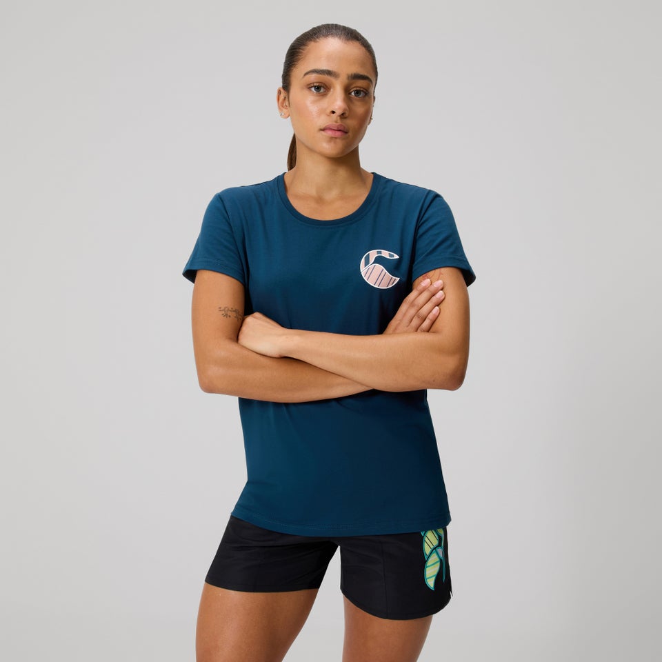 WOMENS UGLIES LOGO T-SHIRT MOONLIT OCEAN