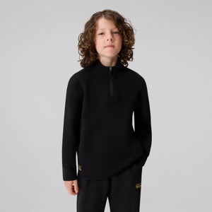 KIDS TEMPO+ QUARTER-ZIP SWEATER BLACK